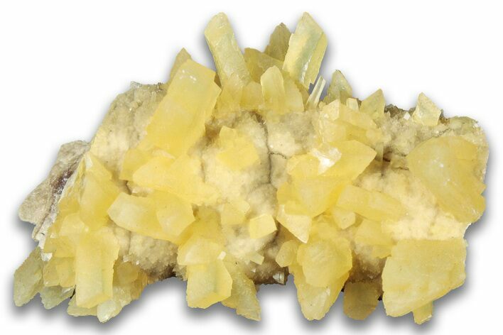 Fluorescent Yellow Calcite Crystal Stalactite - South Dakota #323663